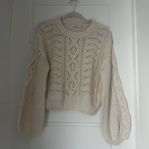 Lush cream sweater, sz M